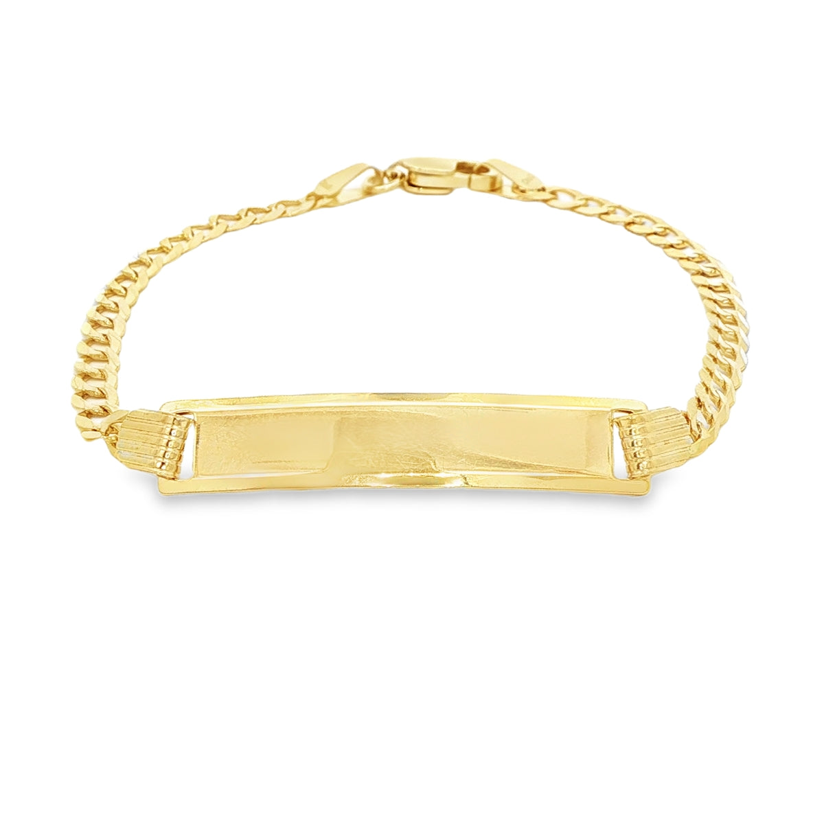 14 KARAT CUBAN ITALIAN CURB BRACELET LENGTH 6 WEIG