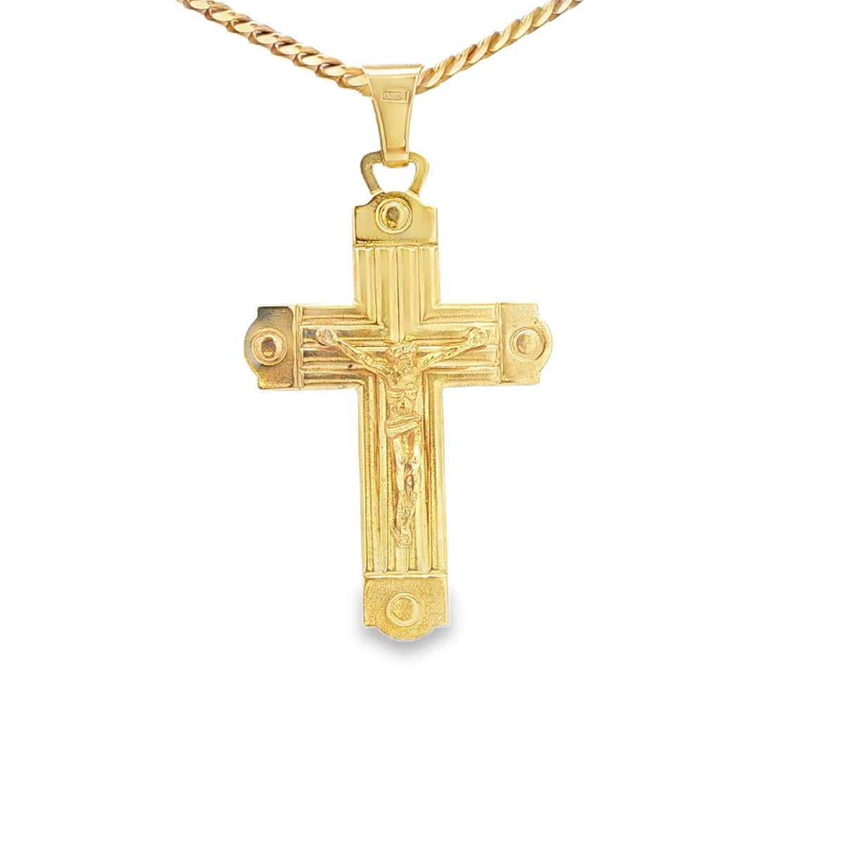 PENDANT 14KP 5.1G CROSS JESUS CROSS