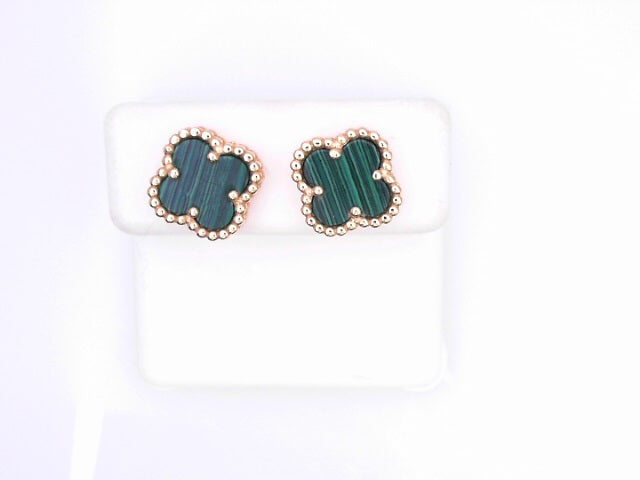 14KE 3.7G
CLOVER STUD 
GREEN ENAMEL 
CLOVER