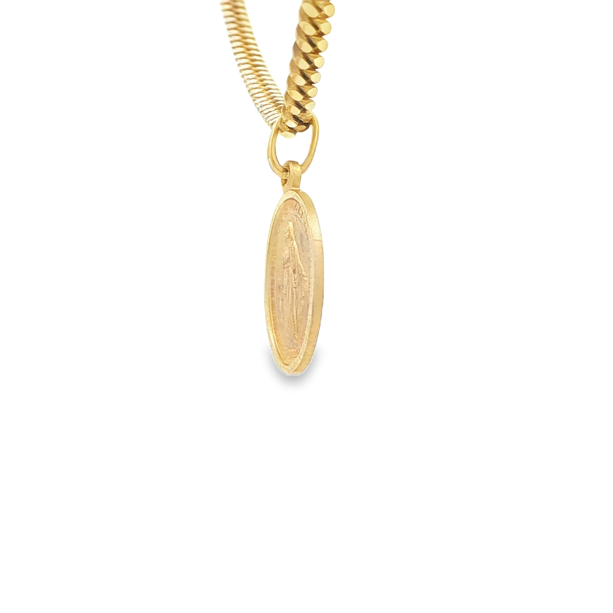 PENDANT 14K 2.2G MILAGROSA VIRGEN MARY OVAL