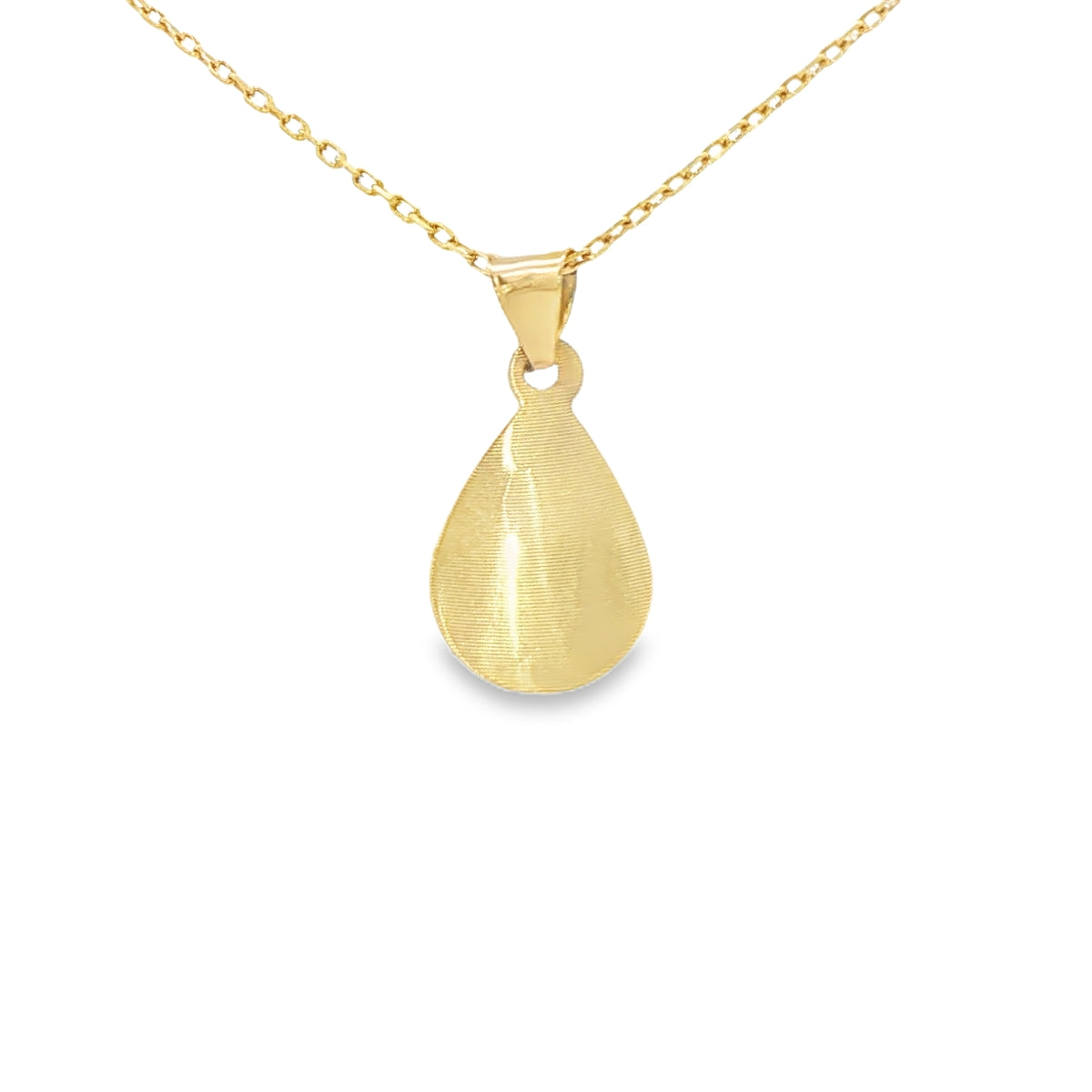PENDANT 14K Sagrado Corazon TriGold Tear