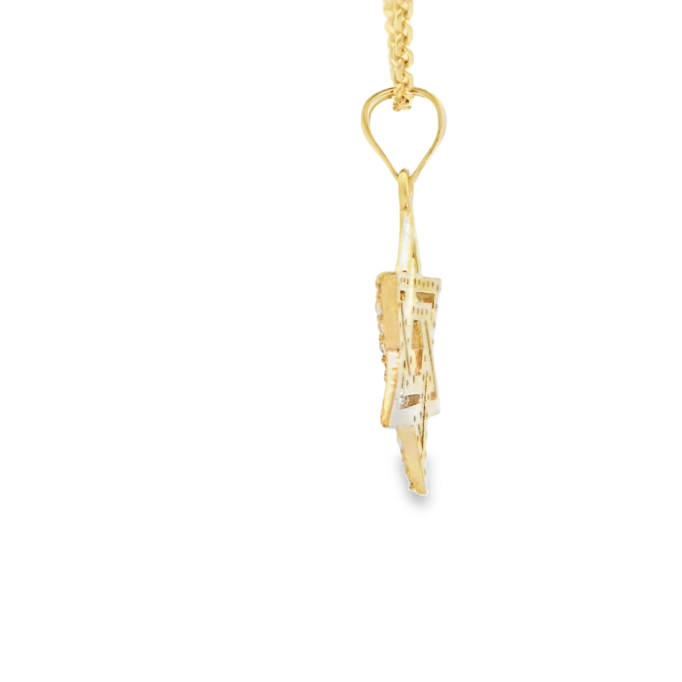 PENDANT 14K STAR CZ STAR OF DAVID