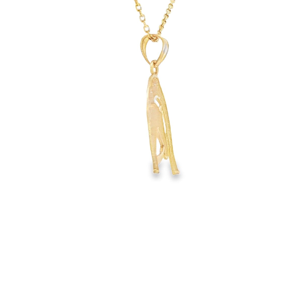 PENDANT 14K HORSE MEDALLION
