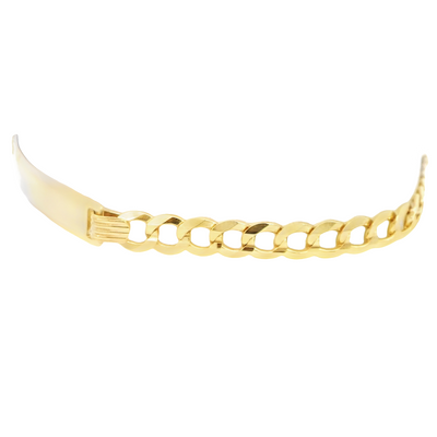 14K Cuban Italian Curb Bracelet 7"