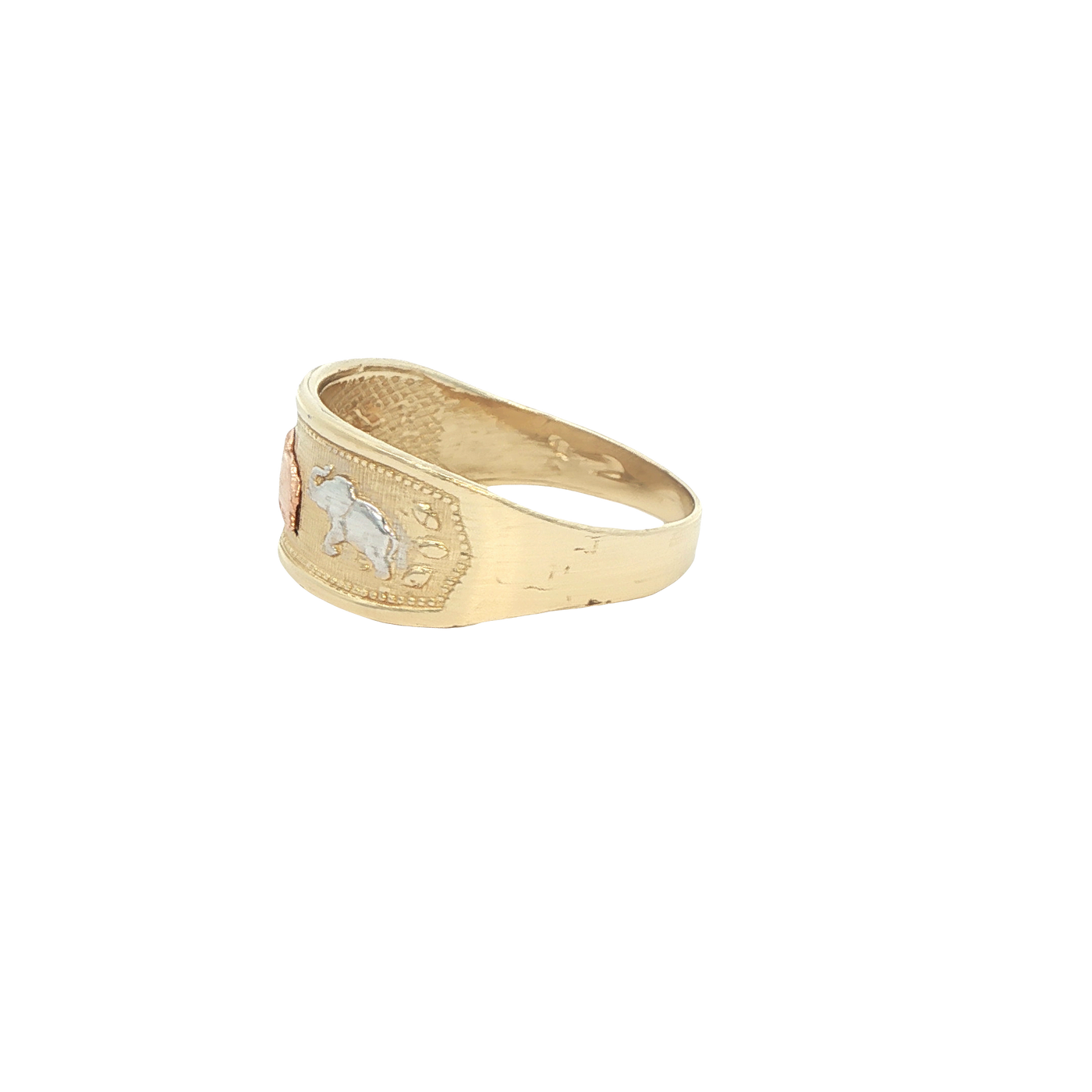 14 KARAT RING SIZE 8.75 WEIGHT: 3.8G : 8.5MM ELEFA