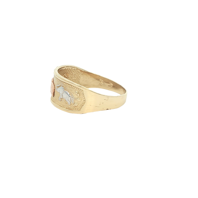 14 KARAT RING SIZE 8.75 WEIGHT: 3.8G : 8.5MM ELEFA