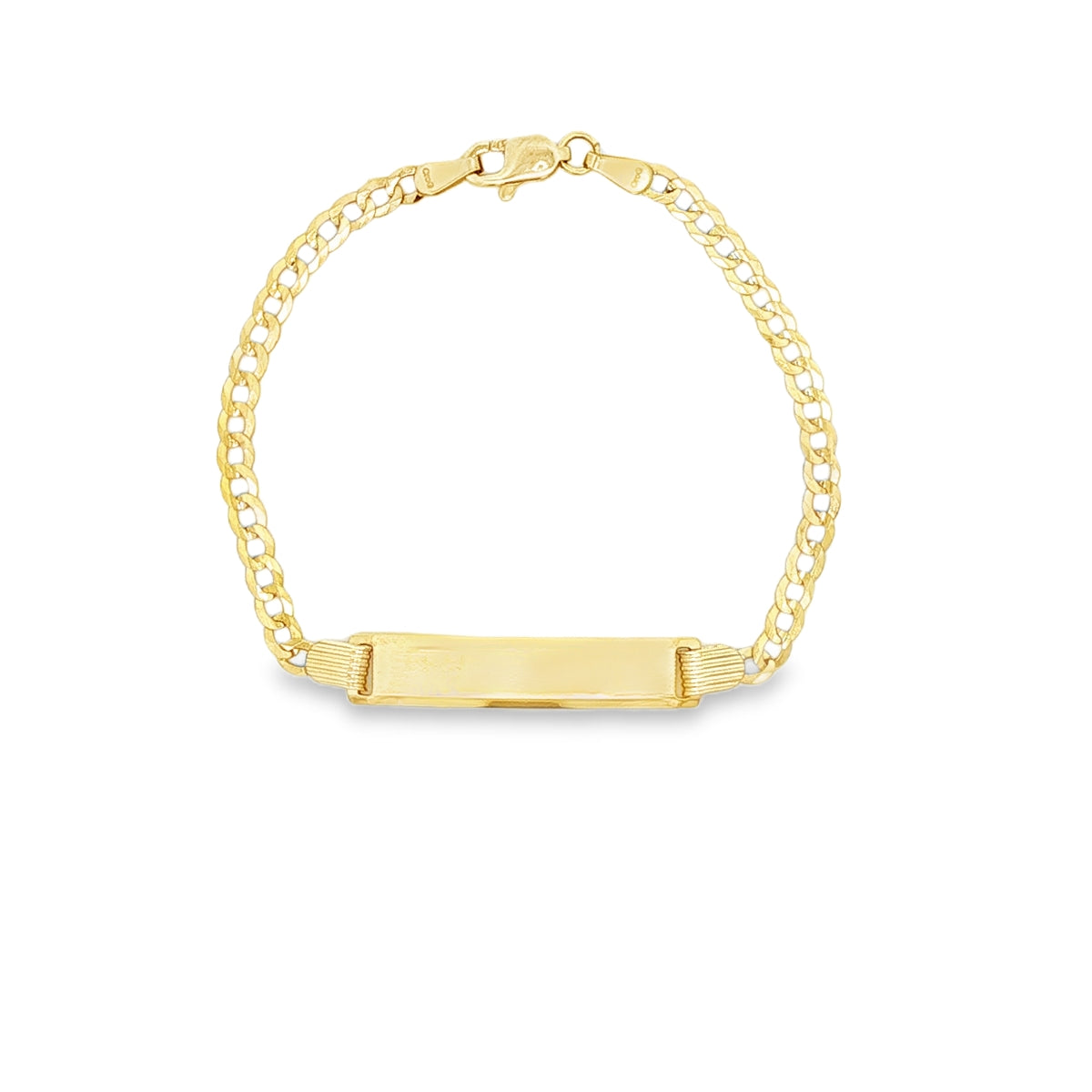 14 KARAT CUBAN ITALIAN CURB BRACELET LENGTH 6 WEIG