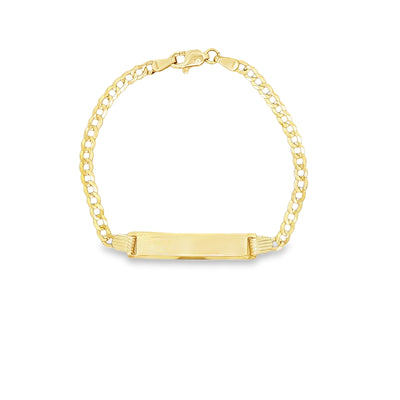 14 KARAT CUBAN ITALIAN CURB BRACELET LENGTH 6 WEIG