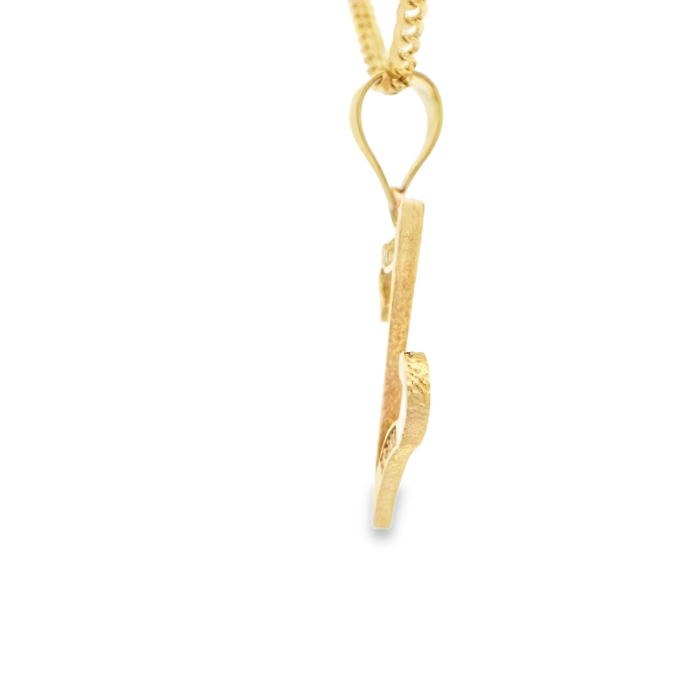 PENDANT 14K Letter Z CZ Italian