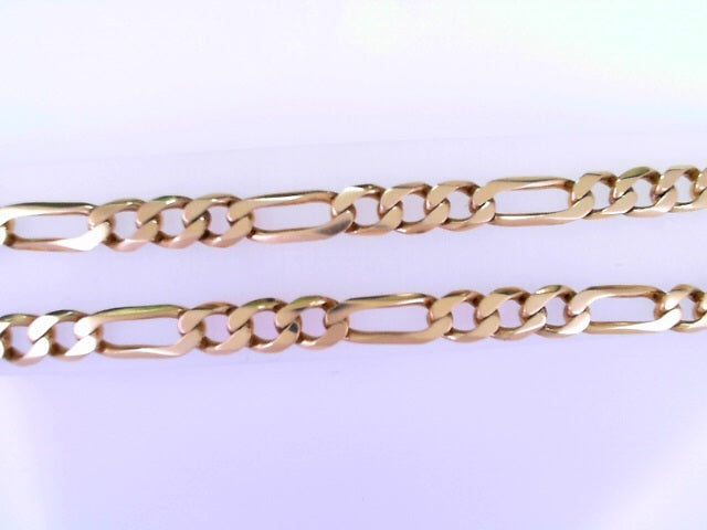 CHAIN 18KC 51.7G Figaro 26'' BoxLock