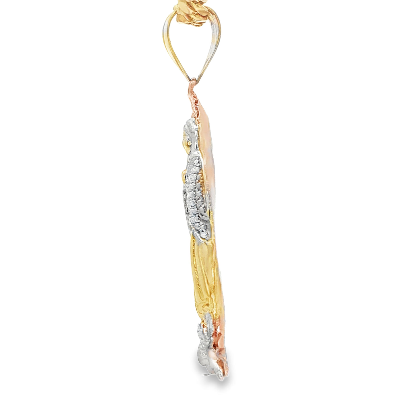 14KP 11.9G GUADALUPE CZ 2TONE STAND ALONE