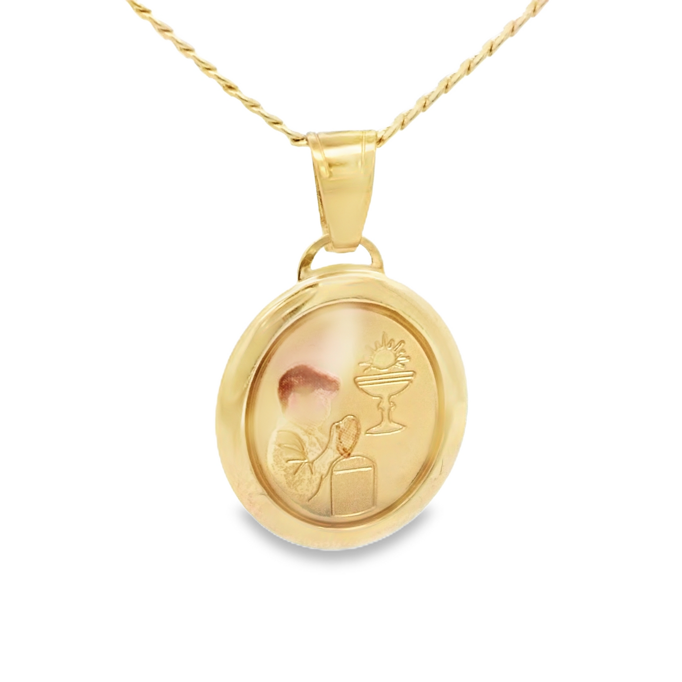 14KP PENDANT COMMUNION CHILD COLOR