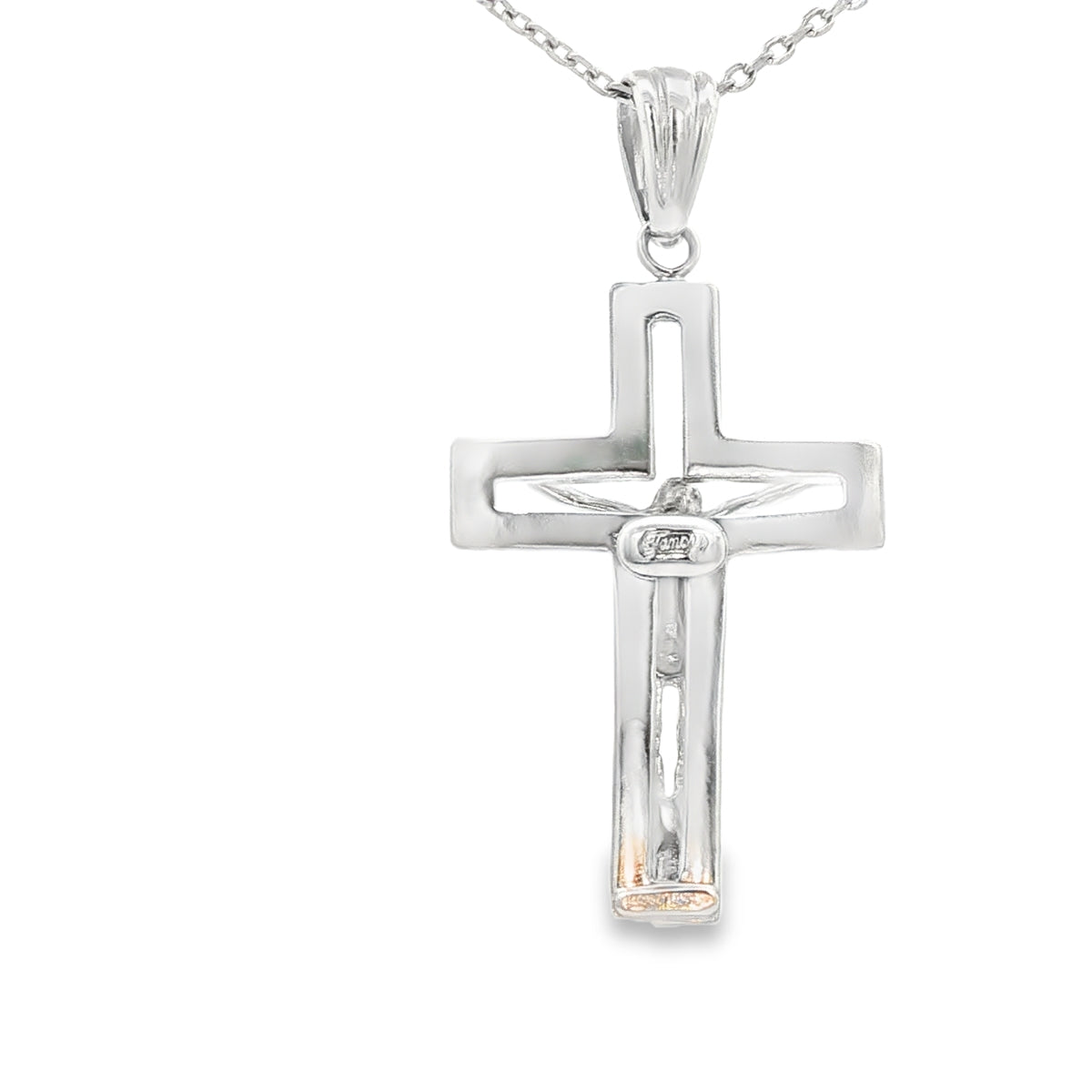 PENDANT 14KP W 4.6G JESUS WHITE POLISHED NEGATIVE