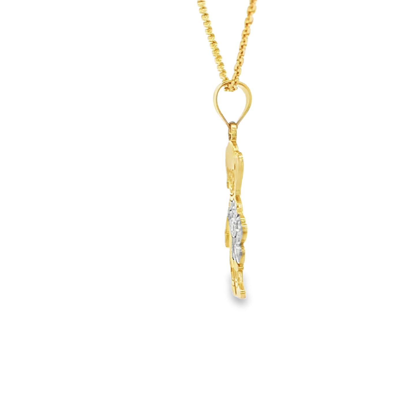 PENDANT 14KP Girl Y Bear W
