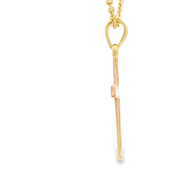 14 KARAT CHARM DIOS ME BENDIGA BLACK RED AZABACHE