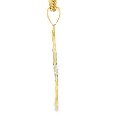 14 KARAT CHARM WEIGHT: 5.6G : SAINT LAZARUS TWO TO