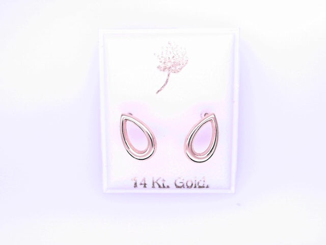 14 KARAT STUD EARRINGS WEIGHT: 0.8G : 5MM CZ CLEAR
