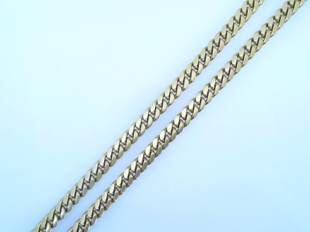 14 KARAT CUBAN ITALIAN CURB CHAIN LENGTH: 20 WEIGH