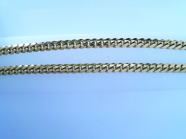 CHAIN 14KC 25.8G CUBAN 22'' 3.95MM MIAMI