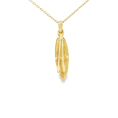 PENDANT 14K Canoe 2.5g Paddles