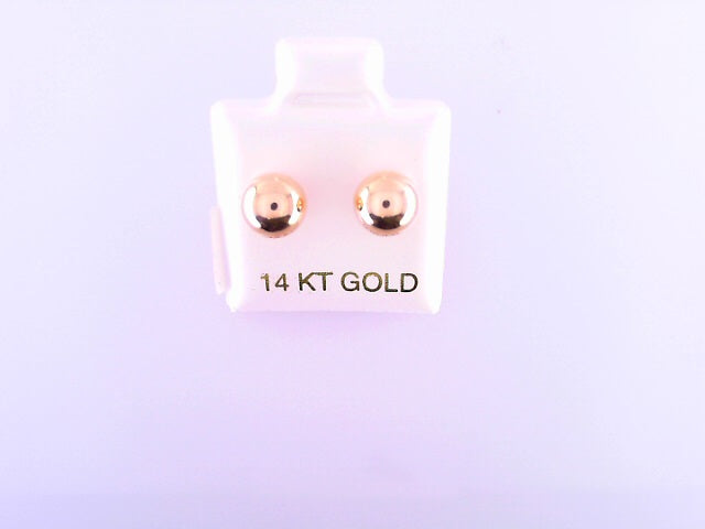 14 KARAT STUD EARRINGS WEIGHT: 0.4G
6.8 MM BALL