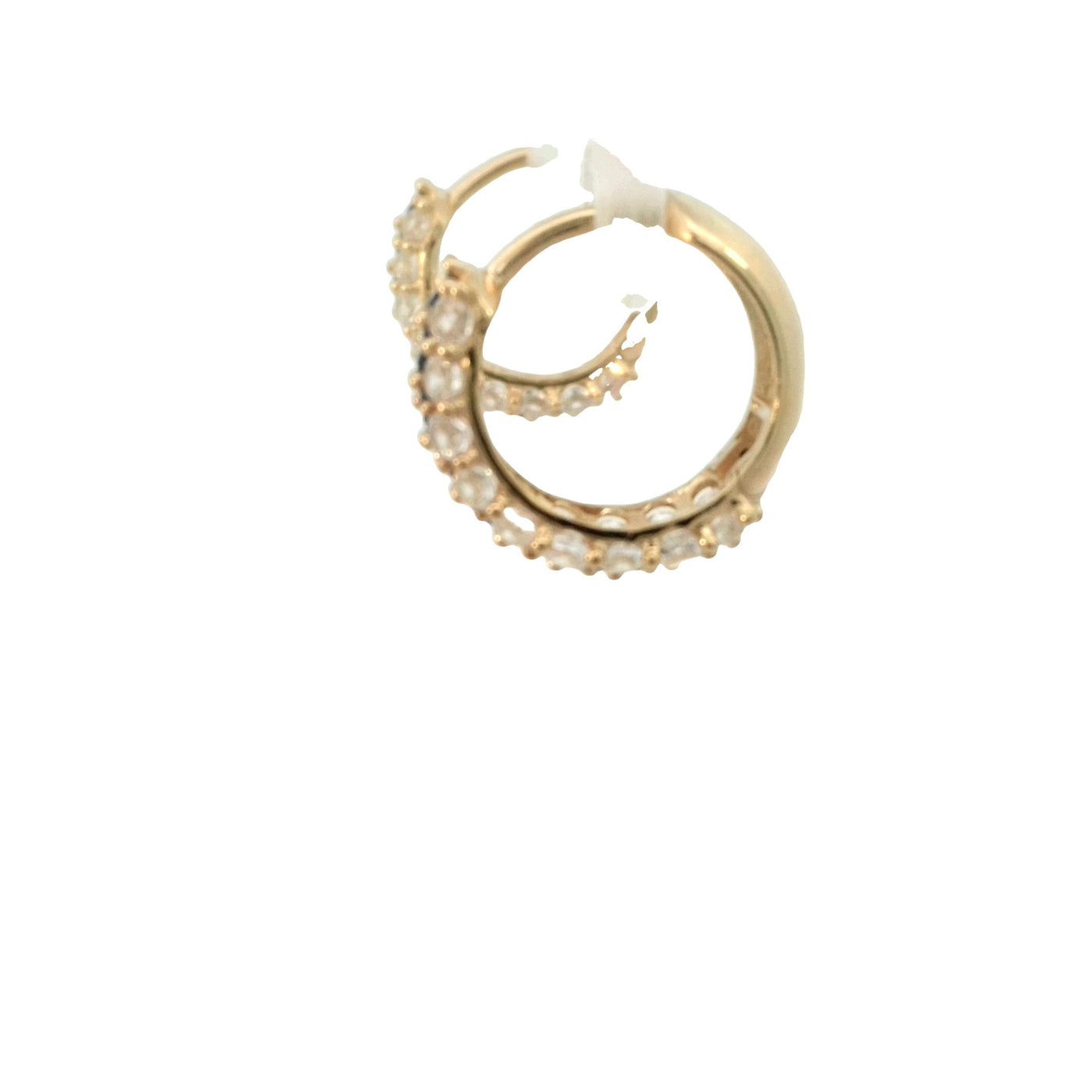 EARRINGS 14 KARAT WEIGHT: 3.7G HUGGIE