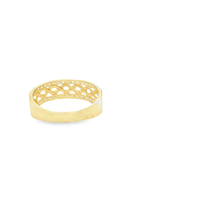 14 KARAT RING SIZE 7.75 WEIGHT: 1.9G : 5.8MM CZ MO
