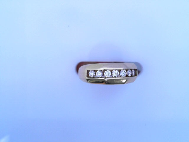 RING 14KR Band #8.5 6.3g 0.35ct