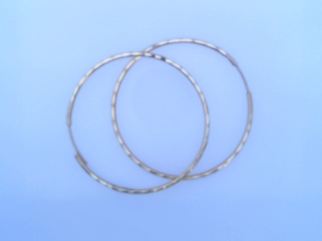 14KE 1.7G HOOPS 36MM MEDIUM FACETED SIDES