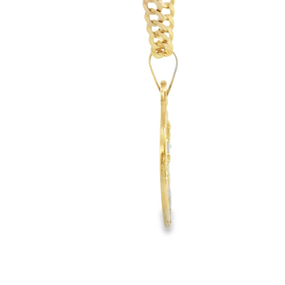PENDANT 14K 4.2G SAINT SANT BENEDICT ROUND