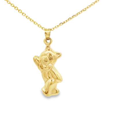 PENDANT 14KP DANCING TEDDY BEAR