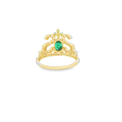 14 KARAT RING SIZE 7 WEIGHT: 2.9G : CZ QUINCE 15 G