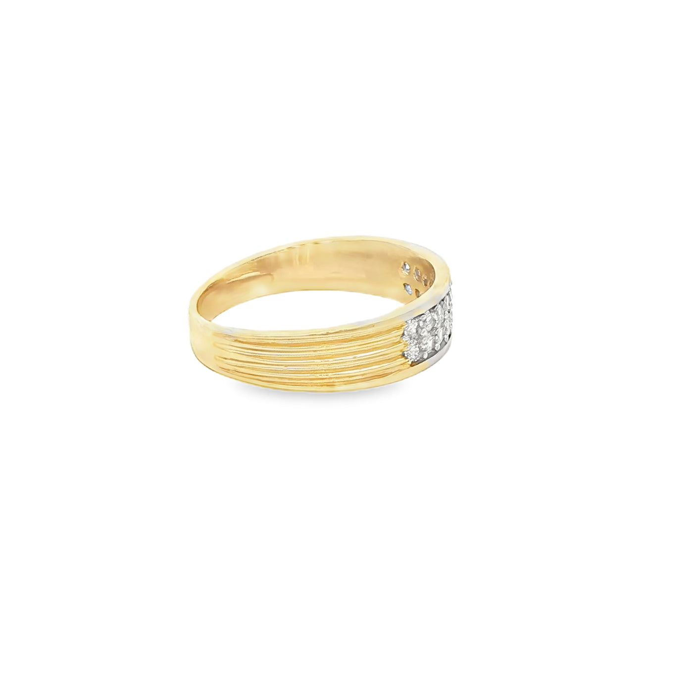 14 KARAT RING SIZE 7.25 WEIGHT: 3.5G : 4.8MM CZ SO