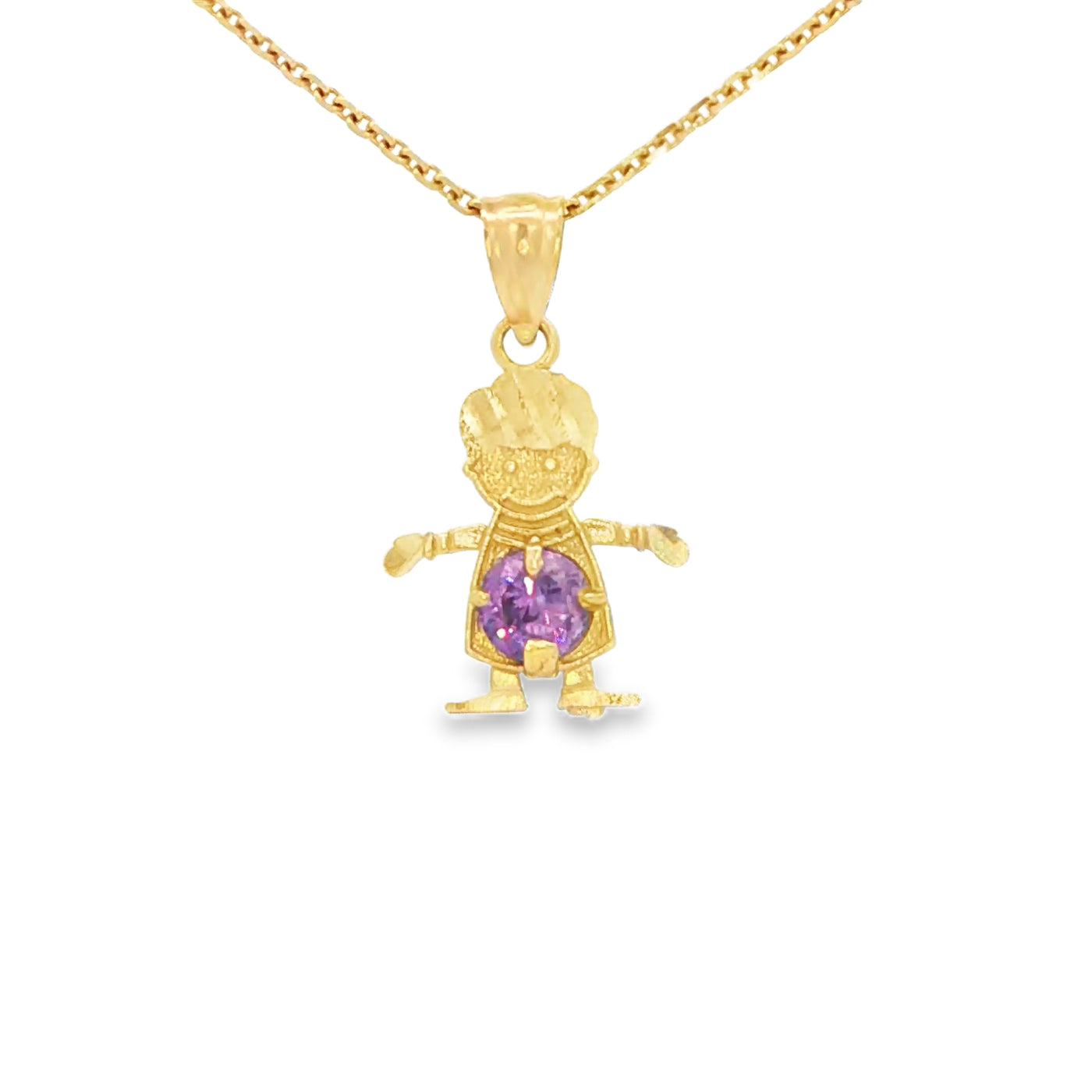 PENDANT 14KP BOY AMETHYST