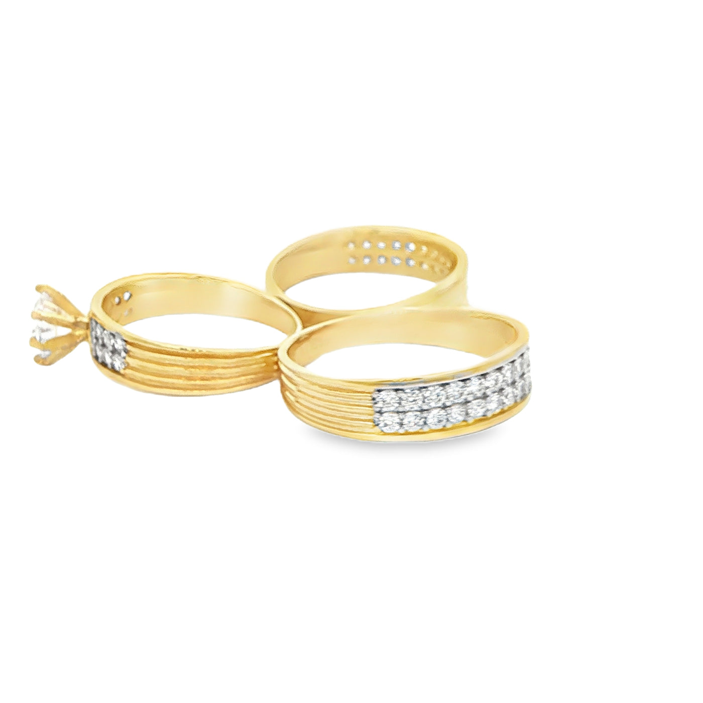 14 KARAT RING SIZE 7.25 WEIGHT: 3.5G : 4.8MM CZ SO