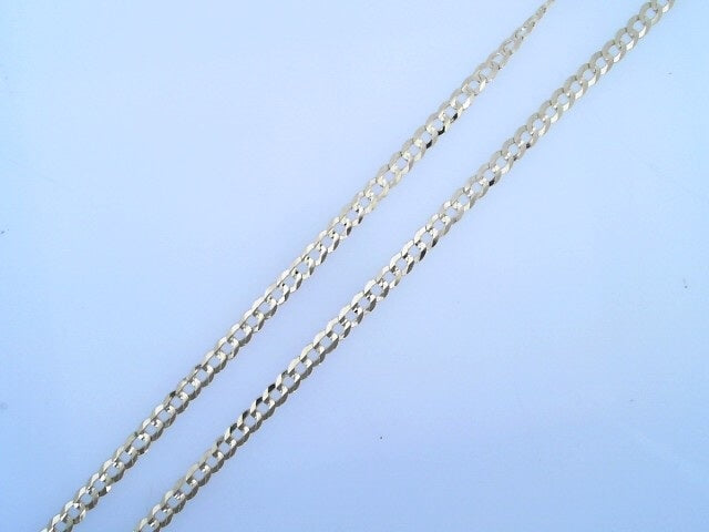 14 KARAT CUBAN ITALIAN CURB CHAIN LENGTH: 20 WEIGH