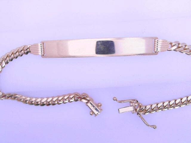 ID BRACELET 14 Karat Weight: 10.8G  Length 8  Cuba