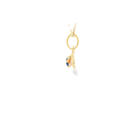 PENDANT 14K Cz Eyes Santa Lucia Color