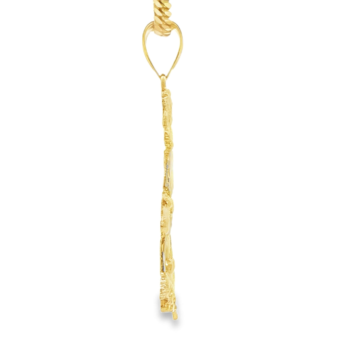 14 KARAT CHARM WEIGHT: 5.6G : SAINT LAZARUS TWO TO