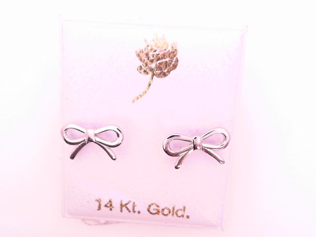 14 KARAT STUD EARRINGS WEIGHT: 0.4G : 4MM CZ PINK
