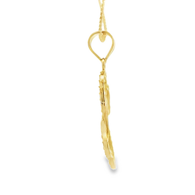 14K INFINITY CZ INFINITY HEART PENDANT