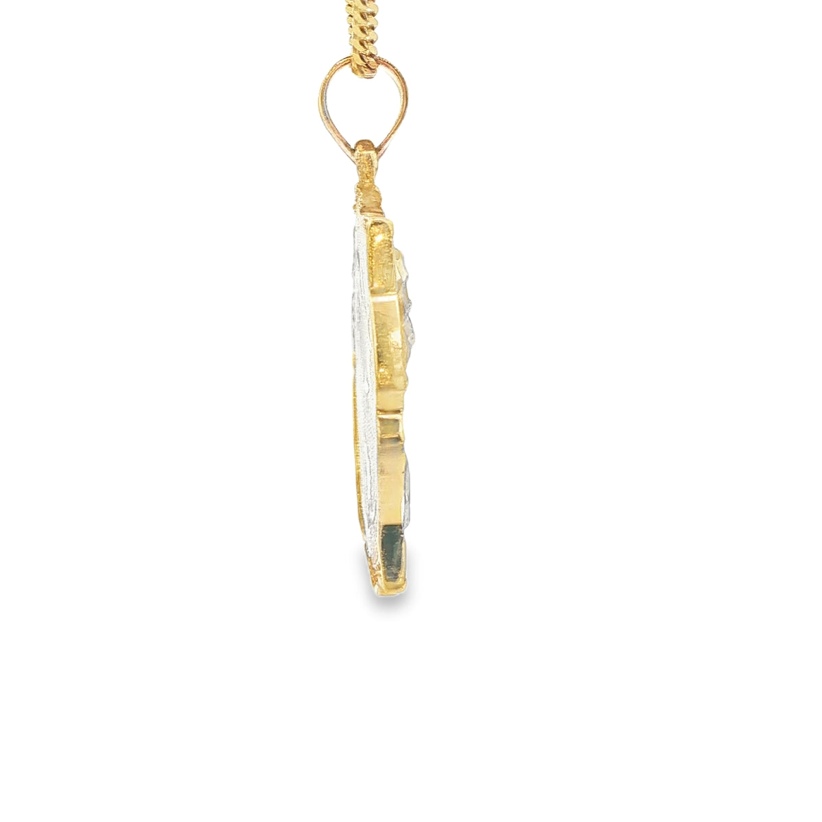 PENDANT 14KP 10.7G MALVERDE DC SATIN FINISH VALVER