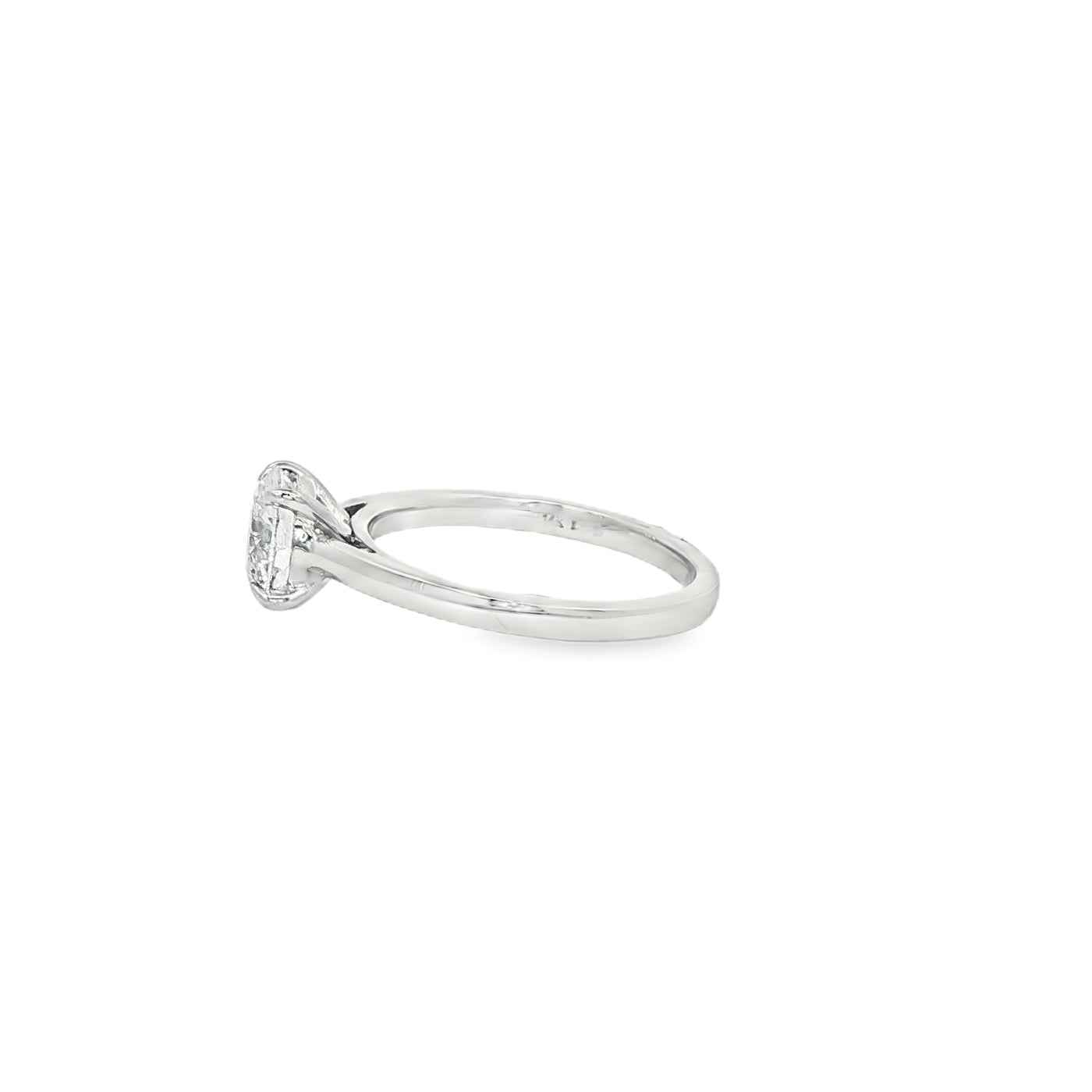 LABGROWN       14K WHITE ENGAGEMENT SOLITARY #7  D