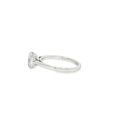 LABGROWN       14K WHITE ENGAGEMENT SOLITARY #7  D