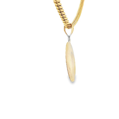 PENDANT 14K 2.0G JESUS ROUND DC JESUS ROUND 3TONE