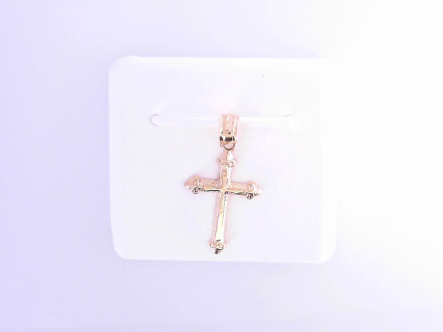 14 KARAT DIAMOND CUT CHARM WEIGHT: 0.9G
CROSS DC