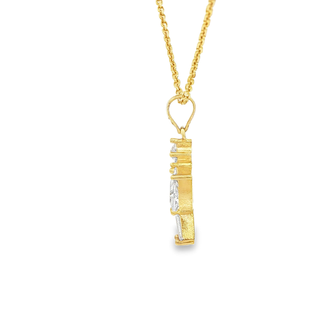 PENDANT 14KP GIRL CZ GIRL