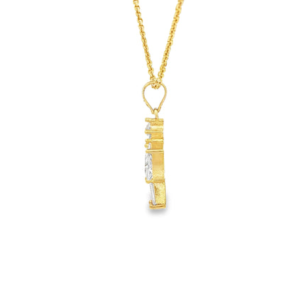 PENDANT 14KP GIRL CZ GIRL