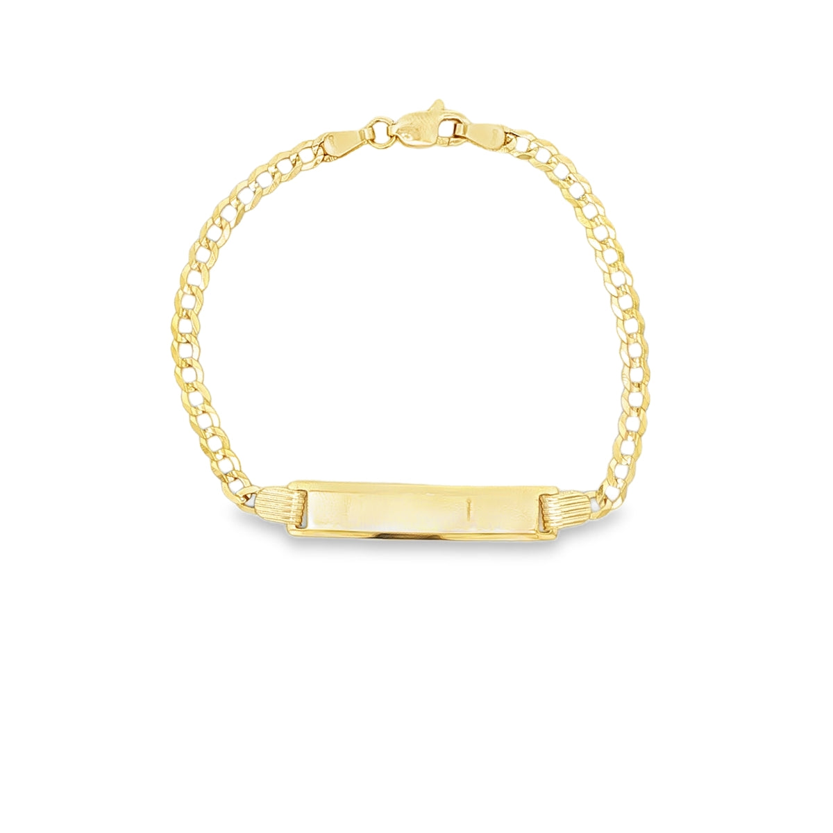 14 KARAT CUBAN ITALIAN CURB BRACELET LENGTH 6 WEIG