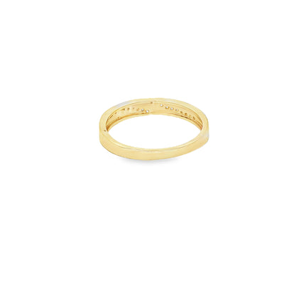 14 KARAT RING SIZE 6.75 WEIGHT: 2.0G : 2.8MM CZ HA